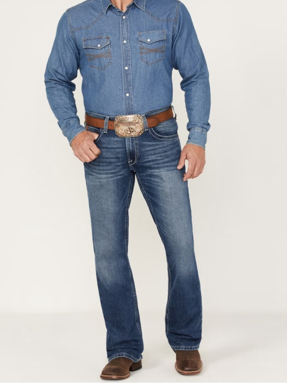 Ariat Men's Medium Blue Bootcut Jeans